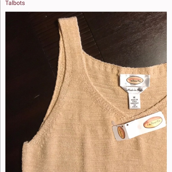 SALE! Talbots sweater sleeveless top - Picture 3 of 5